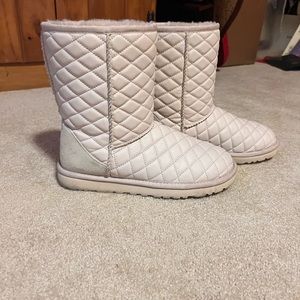 Quilted Leather Ugg Boots